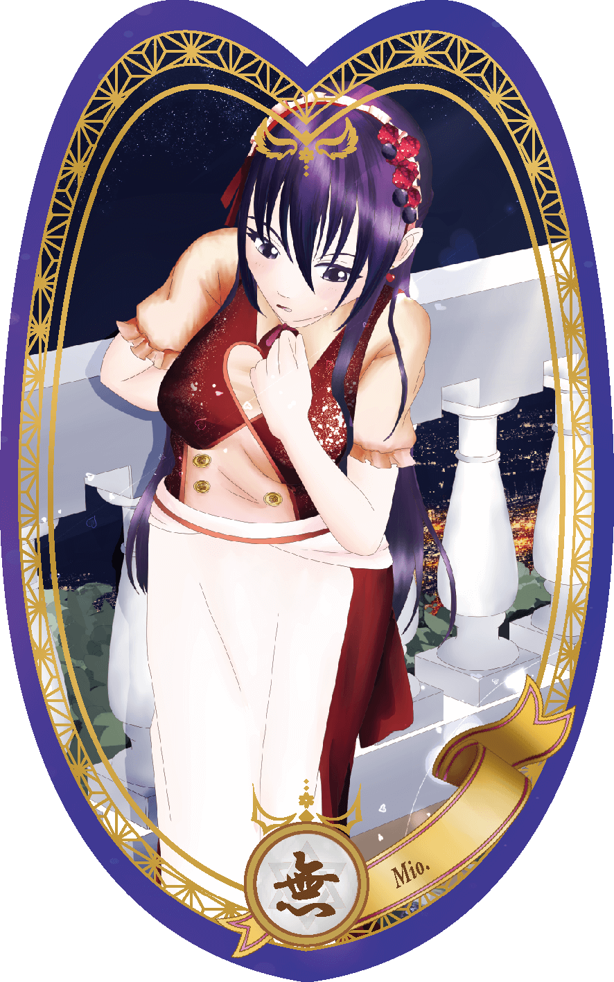 リビングカードイラスト_バレンタイン_ミオ