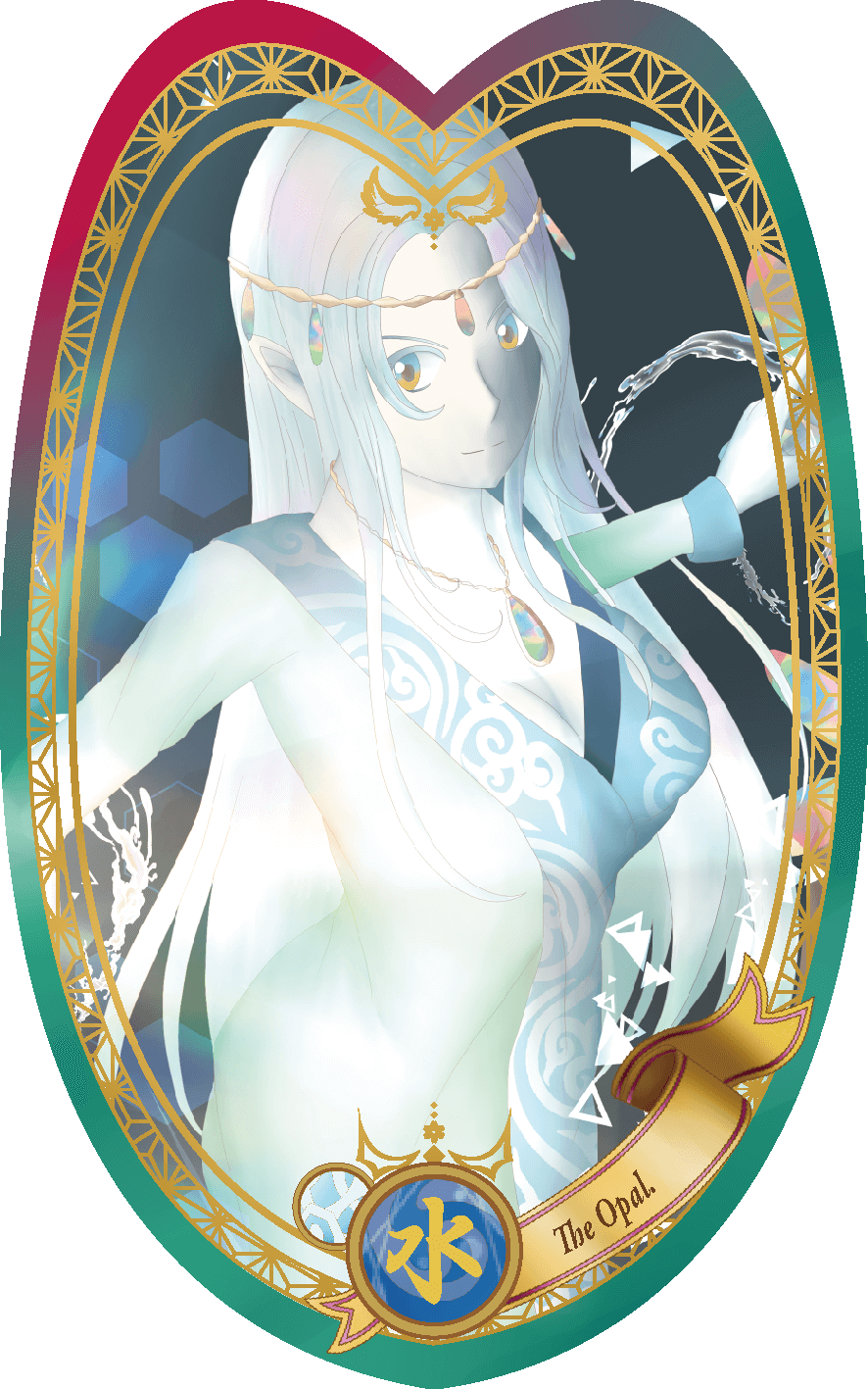 ミネラルカードイラスト_オパール
