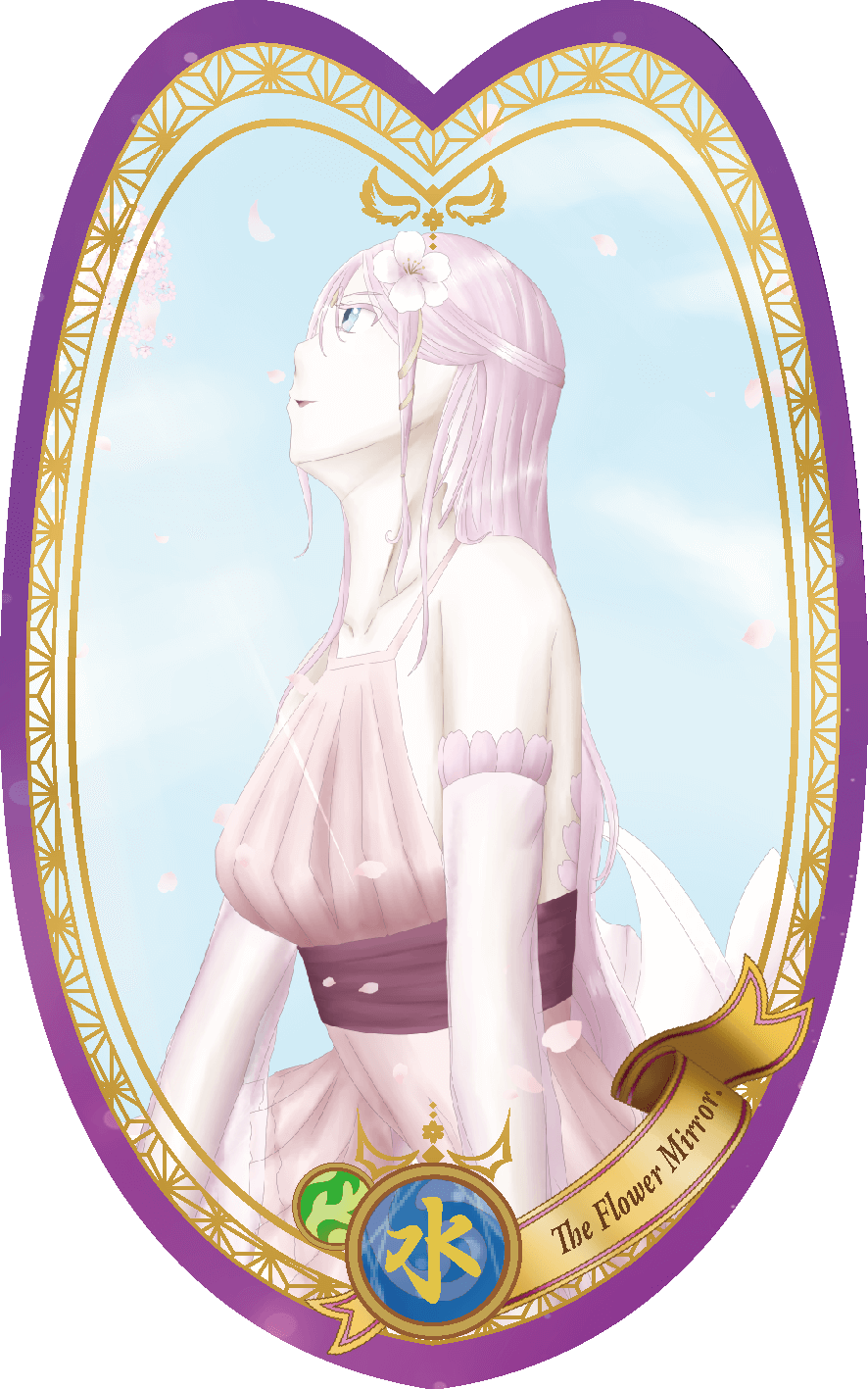 スピリットカードイラスト_フラワーミラー