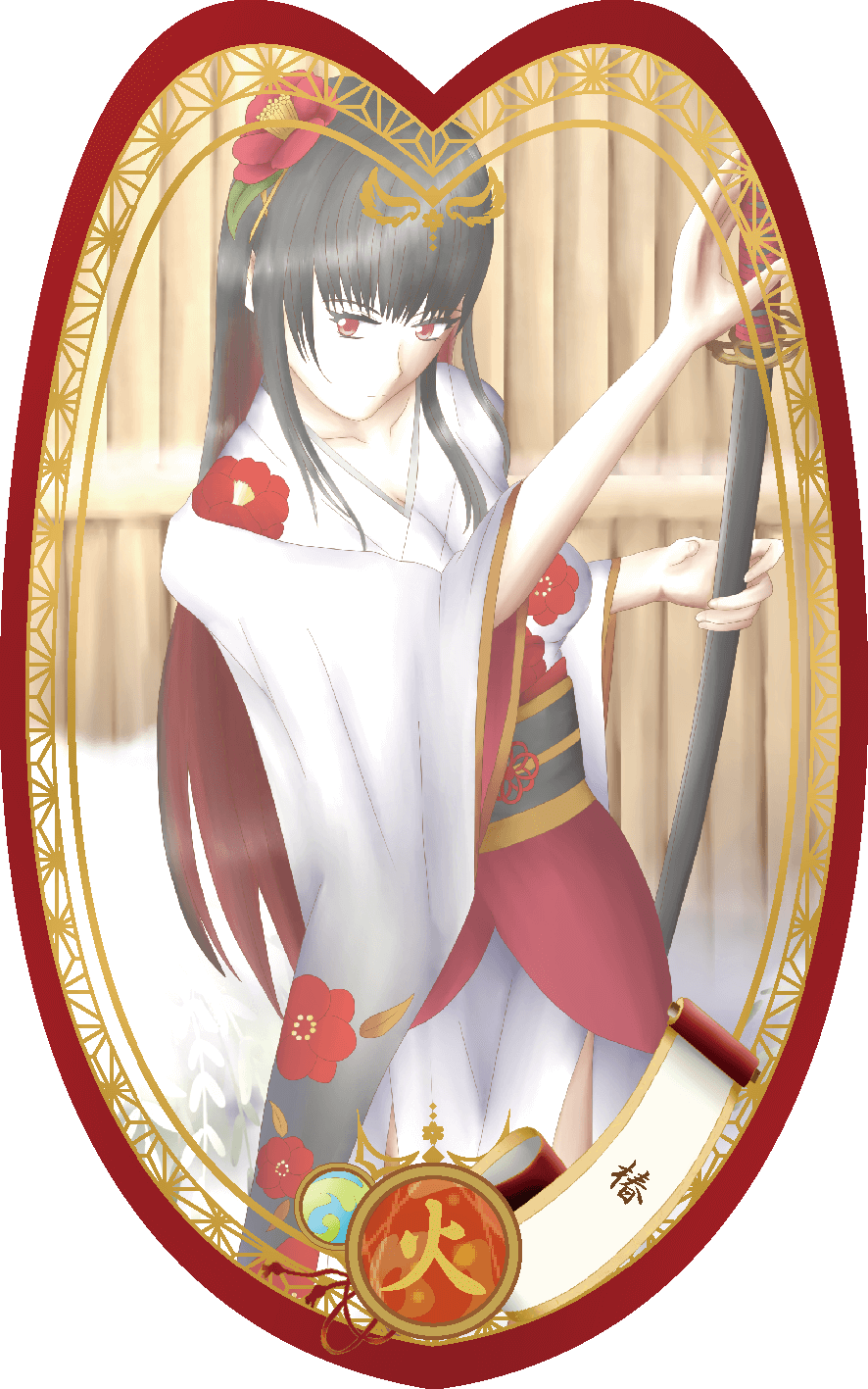 スペクターカードイラスト_椿